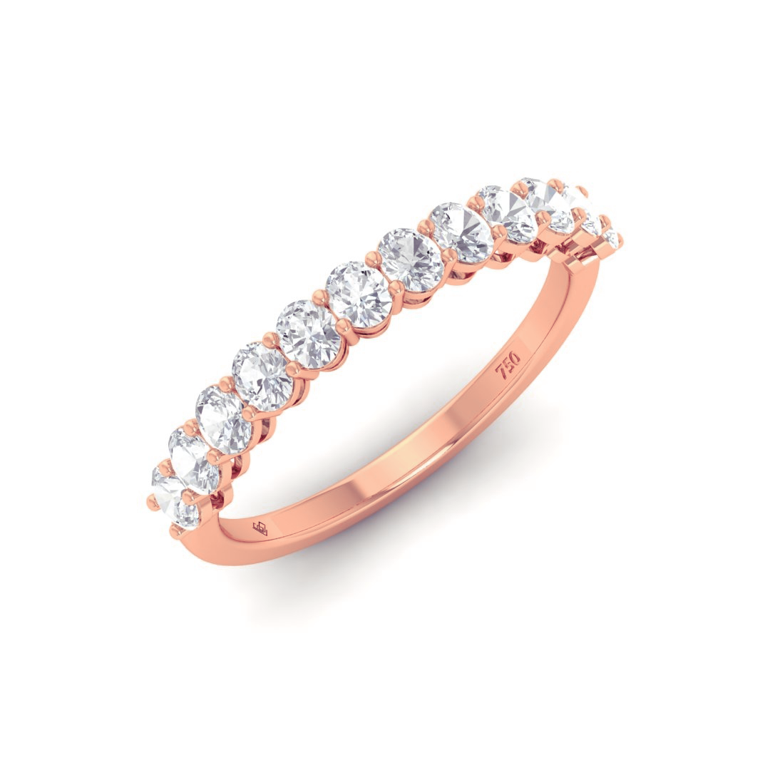 Stella Oval cut wedding band 1.00 Ct