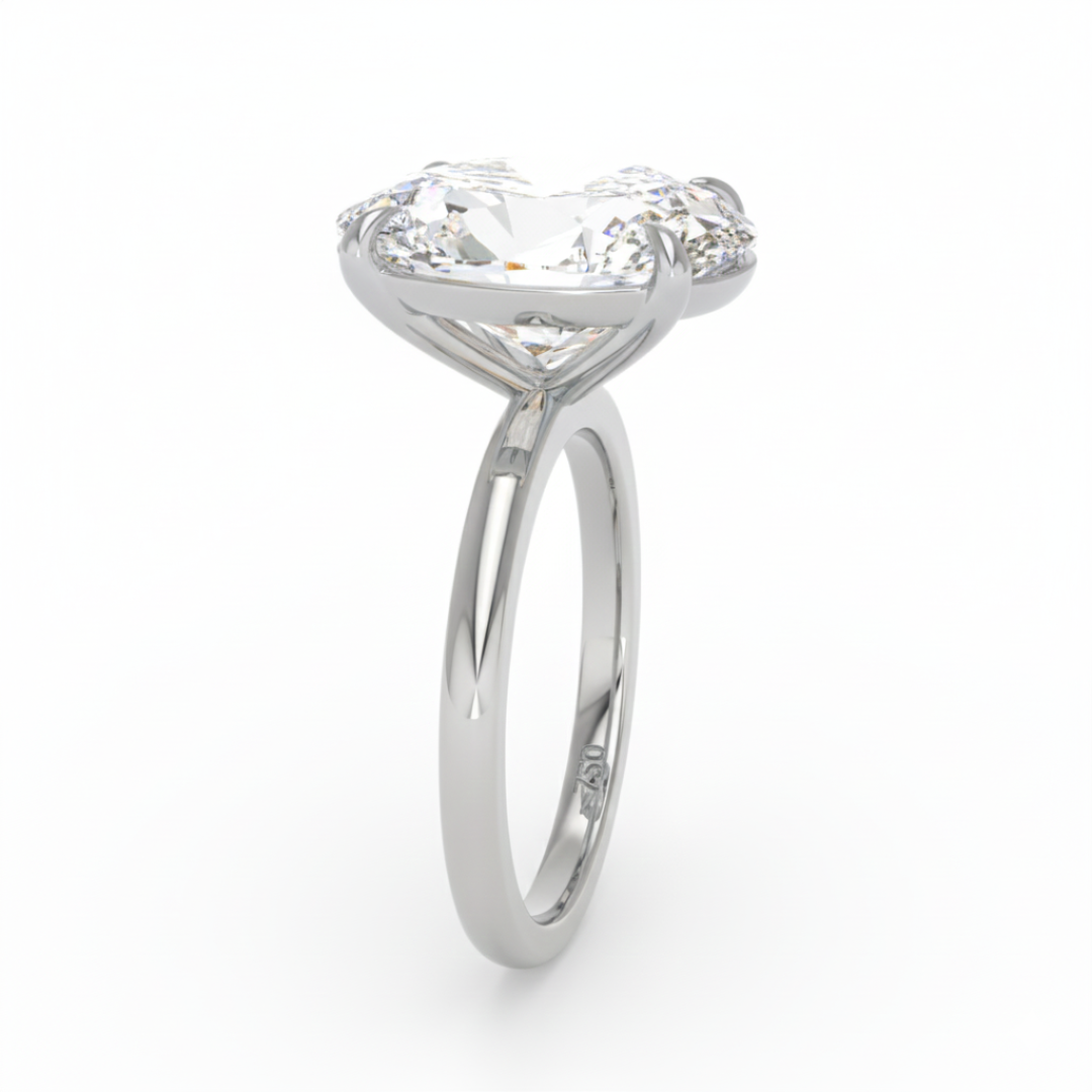 Bague de fiançailles Noémie Solitaire ovale avec diamant