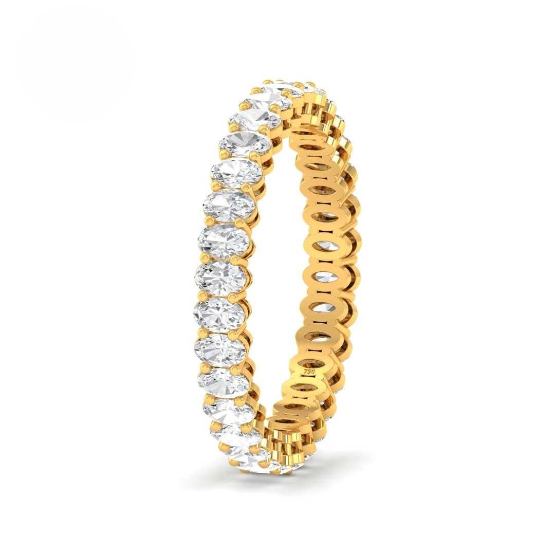 Nadine Oval cut wedding band 1.40 Ct