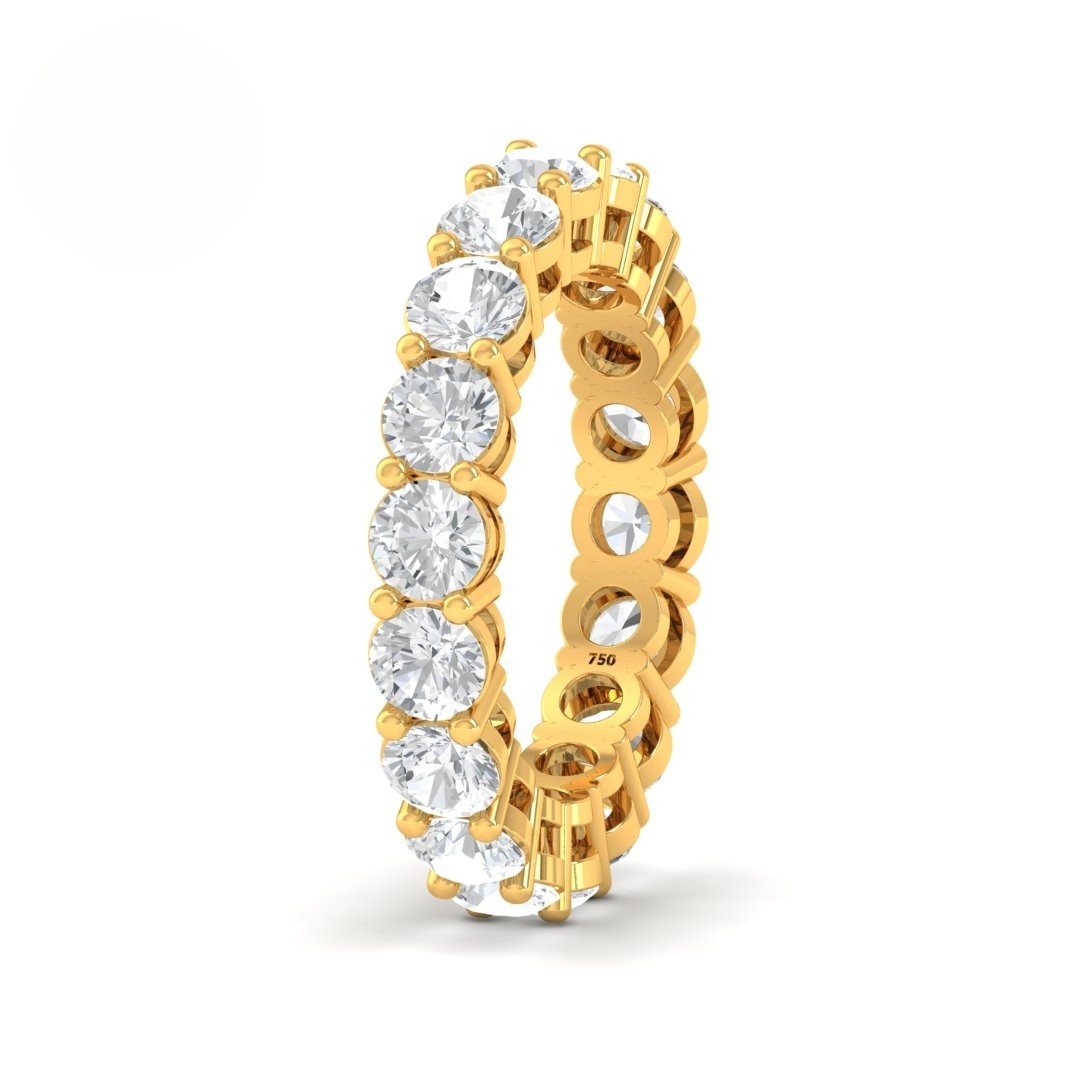 Avery Round Cut Wedding Band