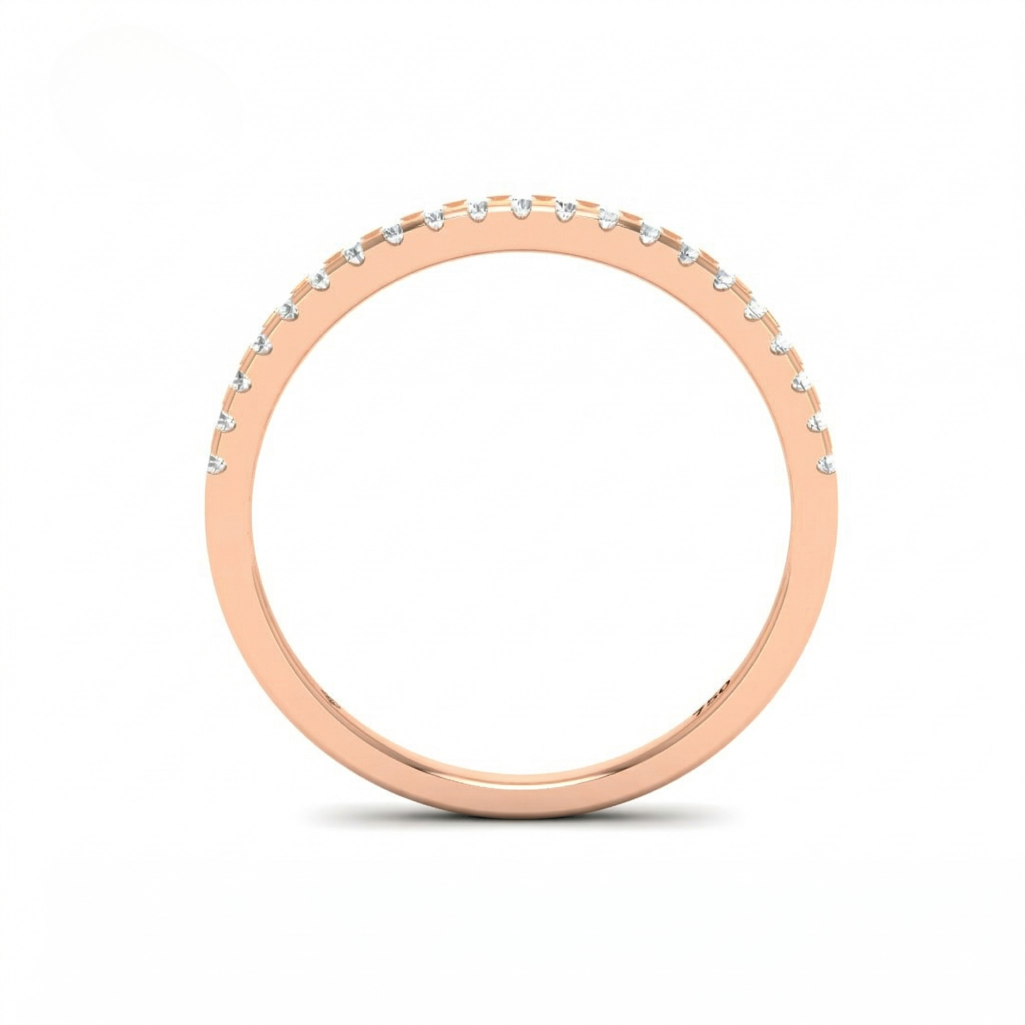 Amelia Round Brilliant Cut Diamond Wedding Band