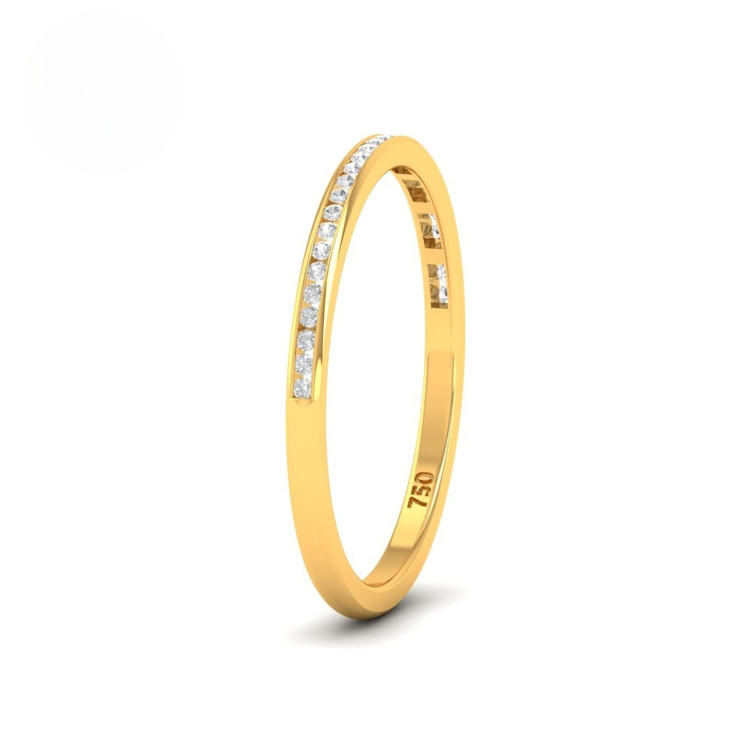 Thea Round Cut Diamond Wedding Band