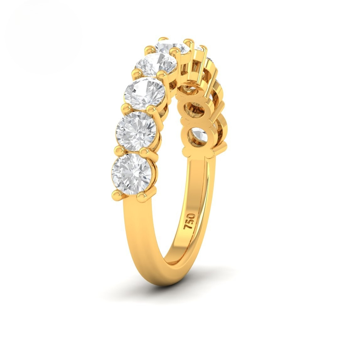Cara Round Cut Wedding Band 2.00 Ct