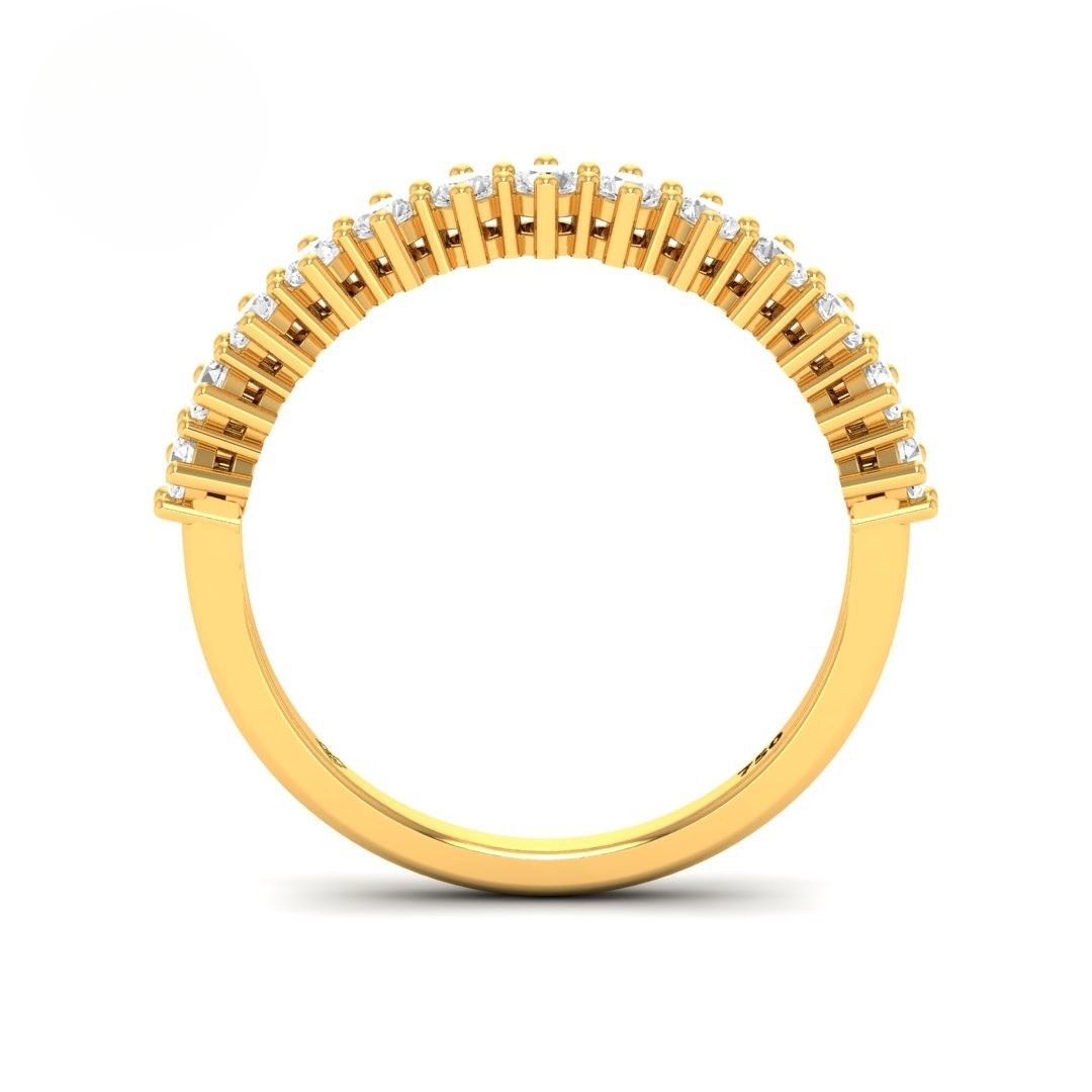 Scarlett Round Cut Diamond Wedding Band