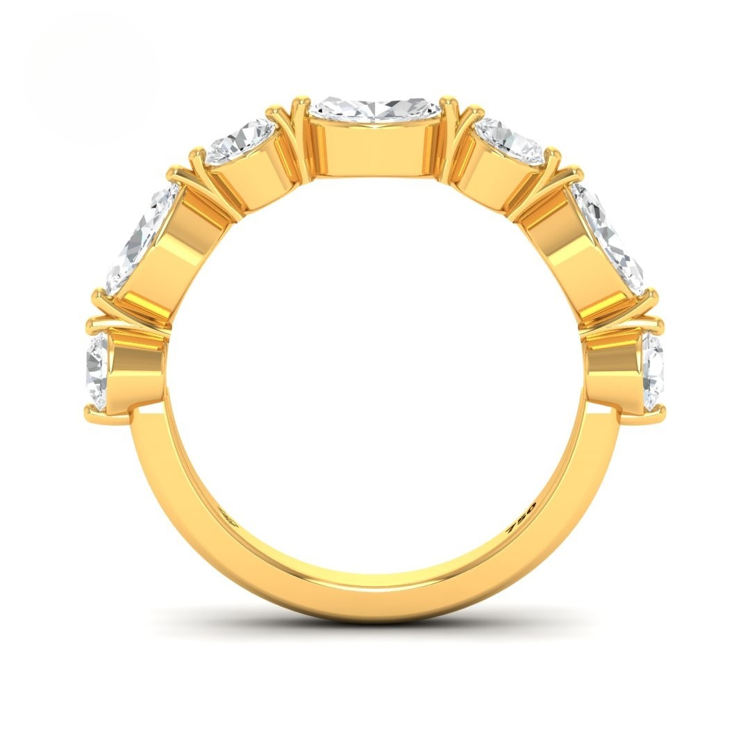 Nebula 2 stone Diamond Wedding Band