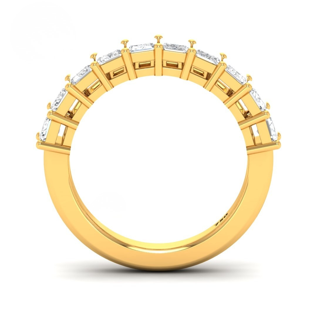 Victoria Emerald cut wedding band 2.50ct