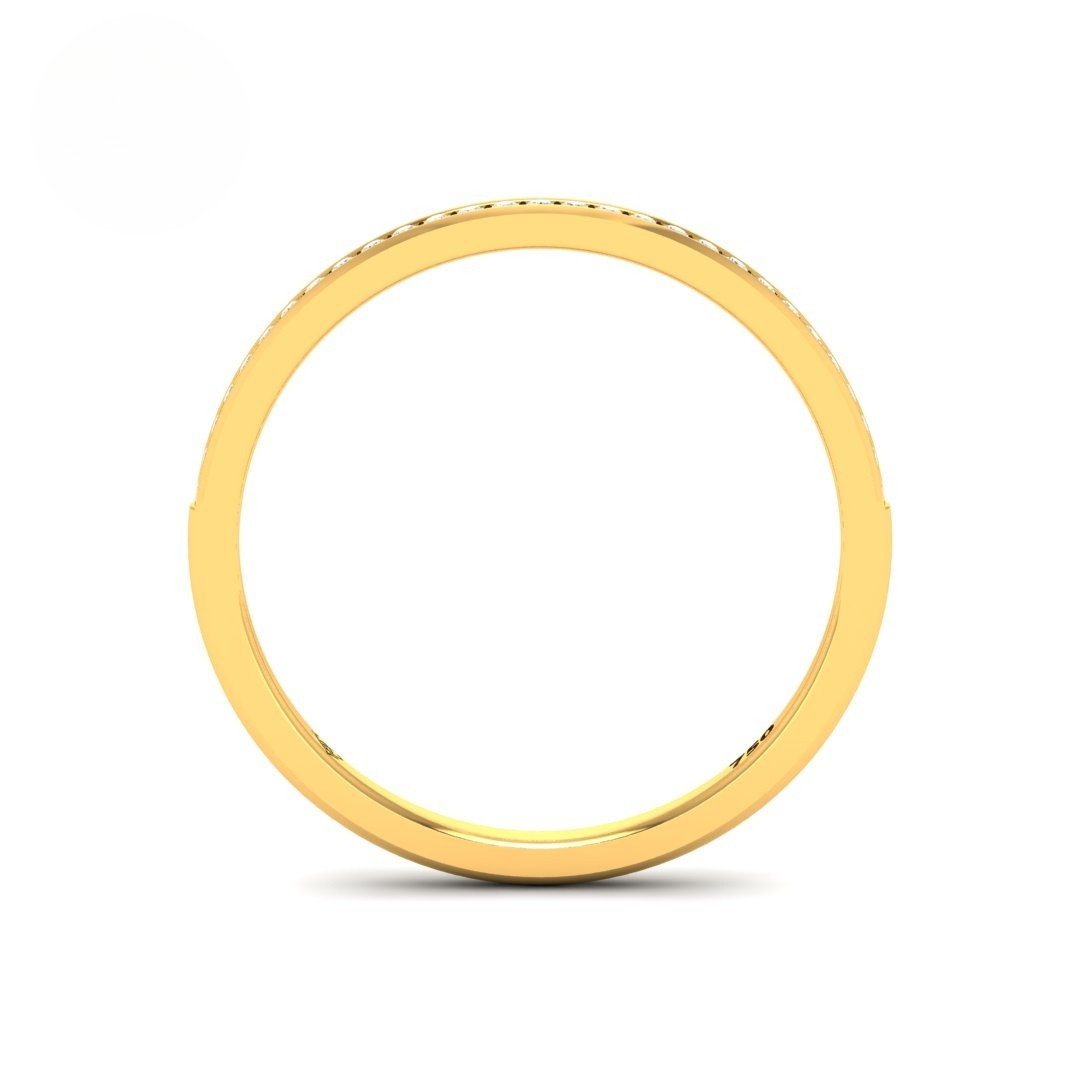 Thea Round Cut Diamond Wedding Band
