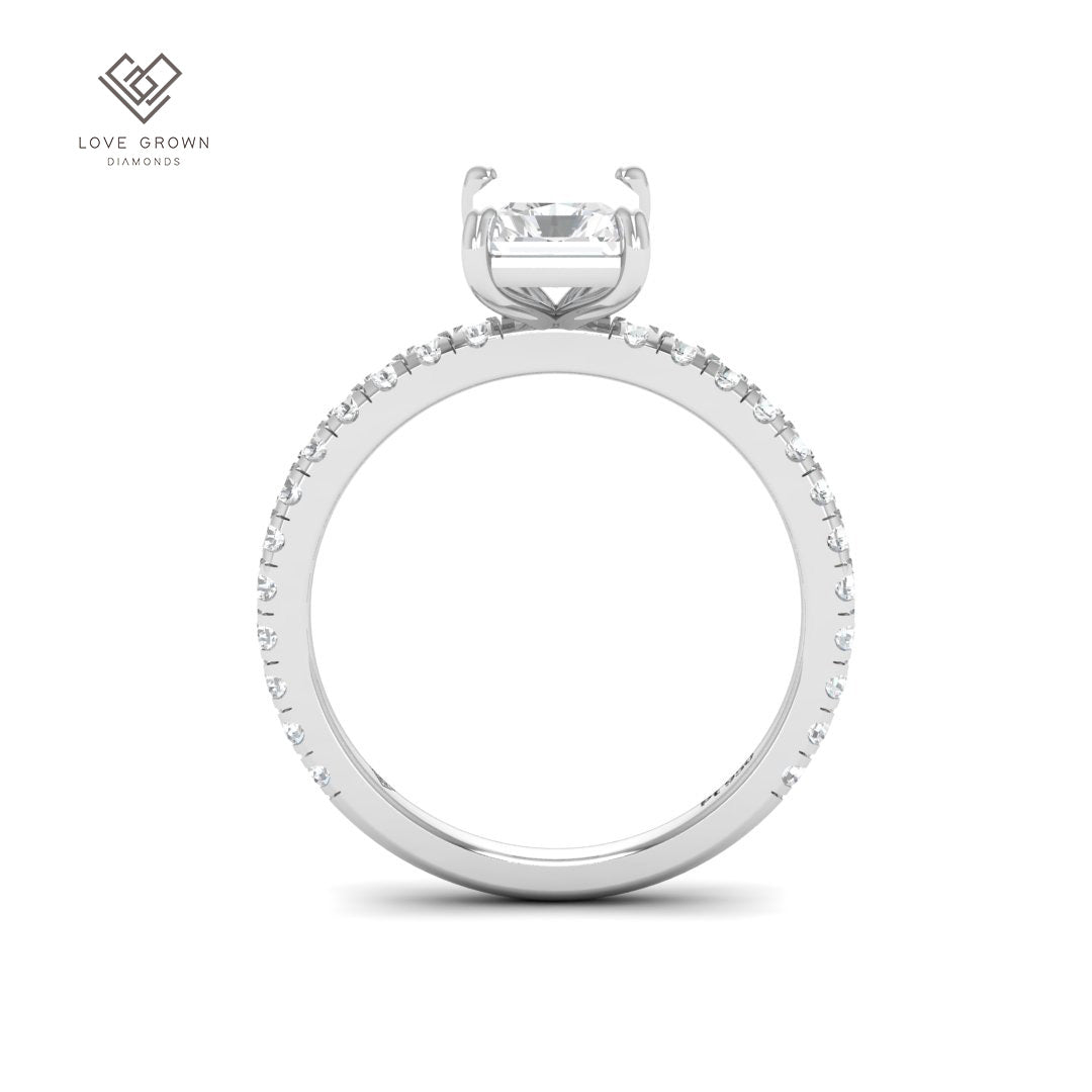 Abigail Radiant With Diamond Band Engagement Ring