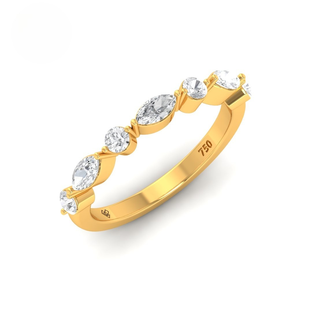 Heather 2 stone Diamond wedding Band