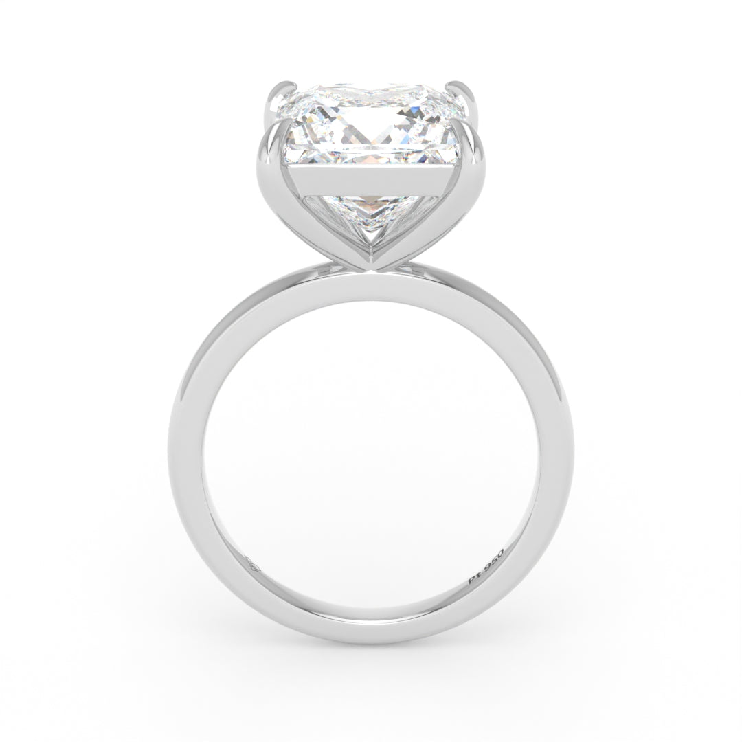 Noémie Solitaire Princess Cut With Diamond Engagement Ring