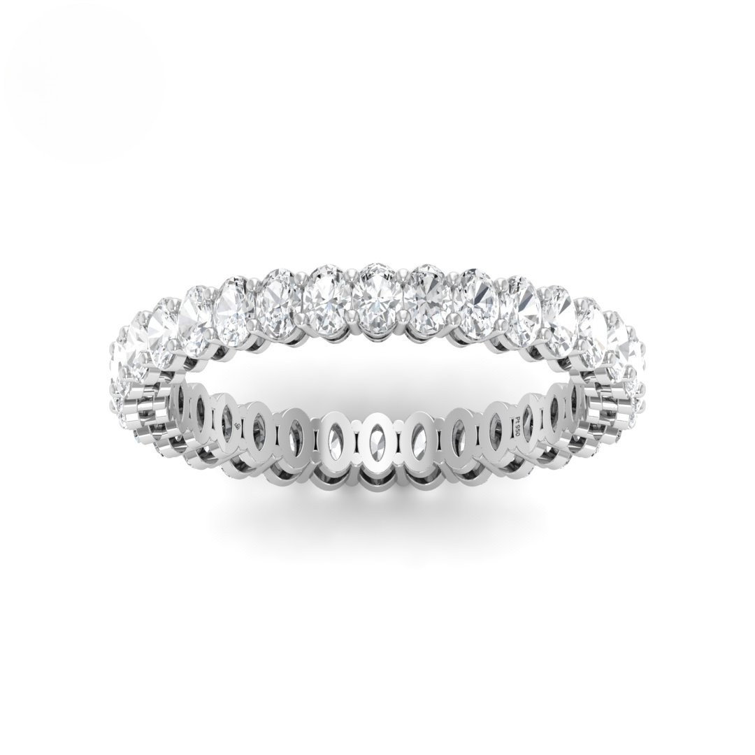 Nadine Oval cut wedding band 1.40 Ct