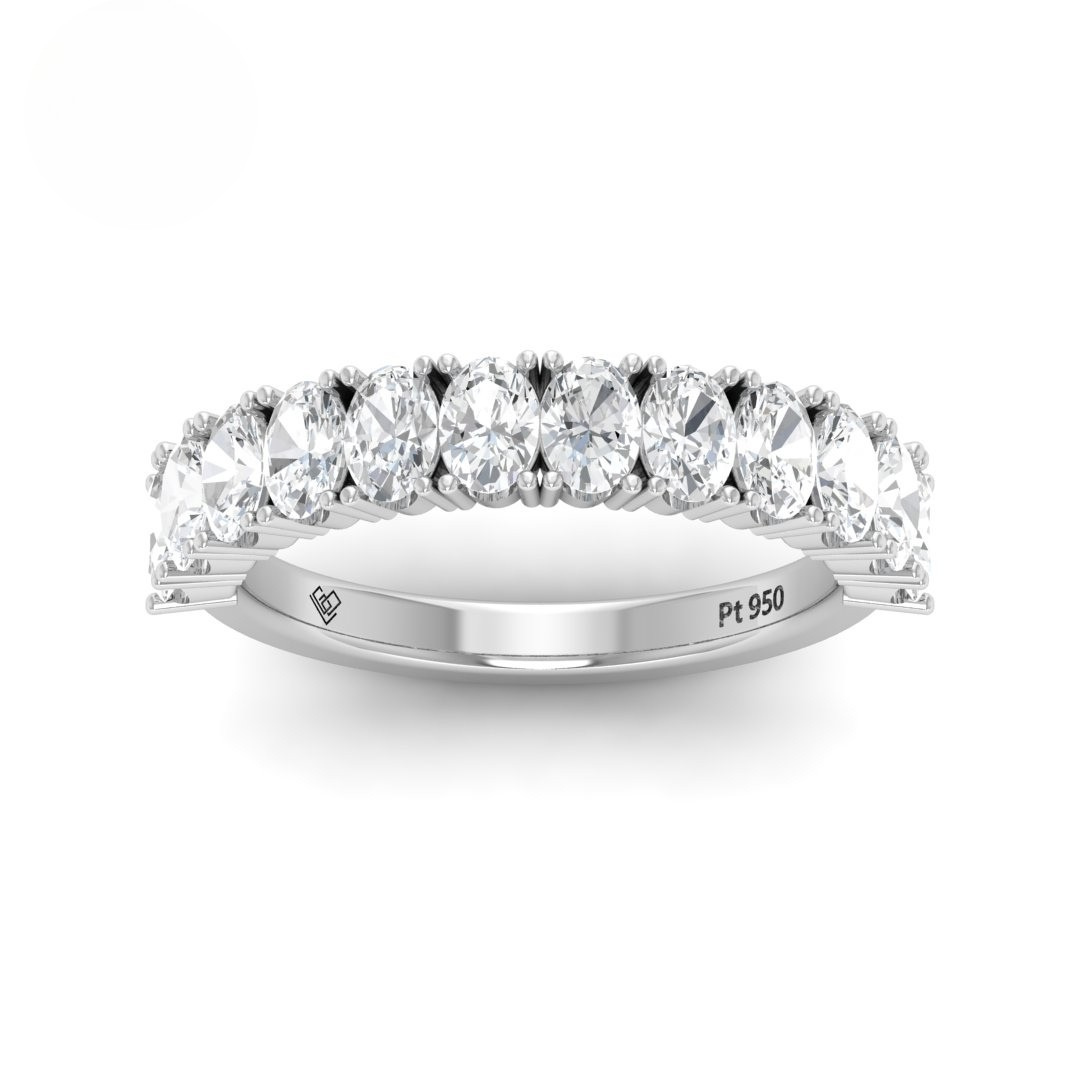 Theodora Oval Cut Diamond Band