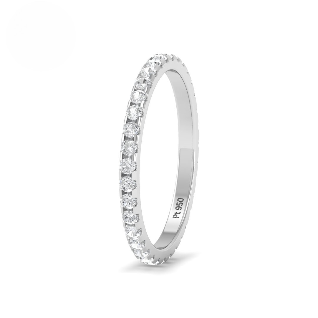 Cara Round Cut Wedding Band 0.50 Ct