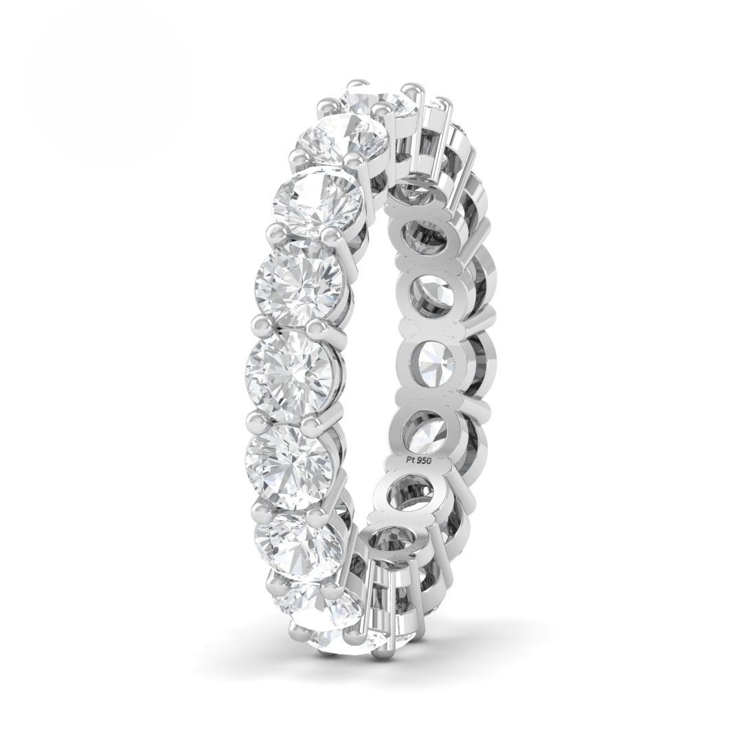 Avery Round Cut Wedding Band