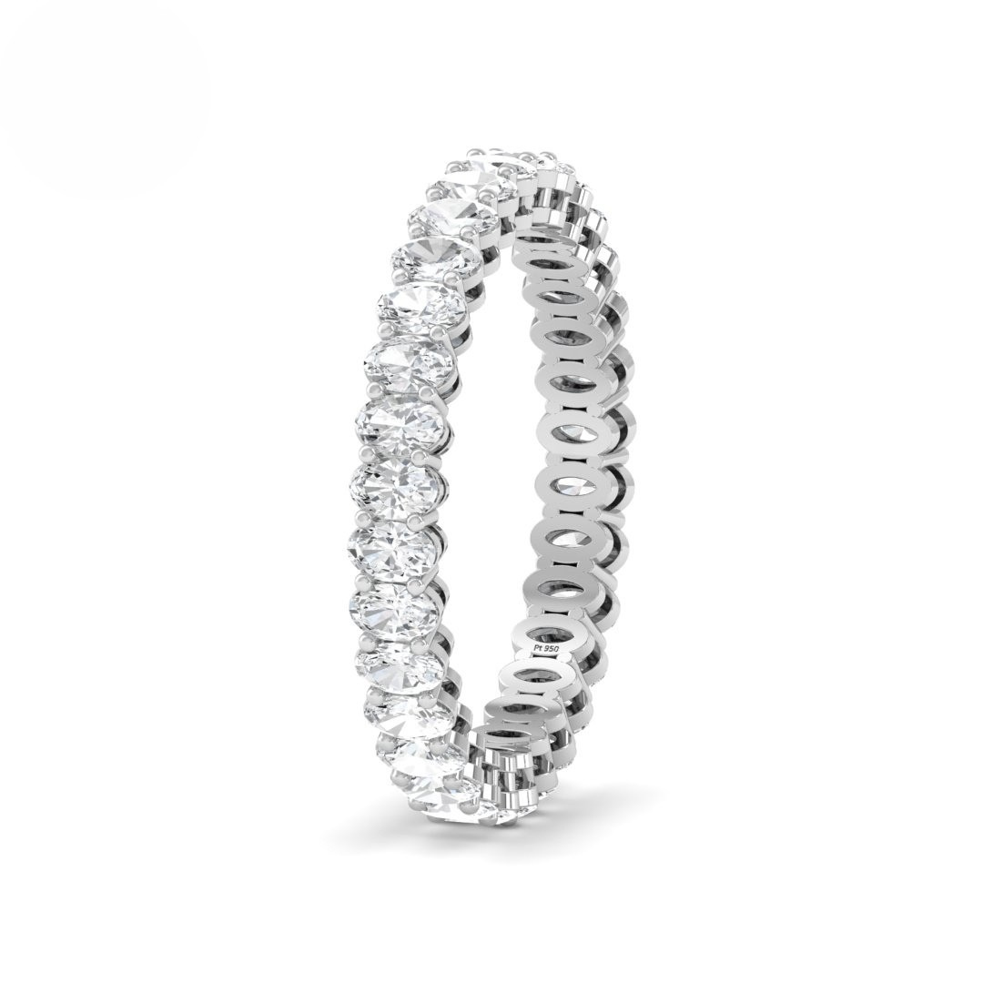 Nadine Oval cut wedding band 1.40 Ct