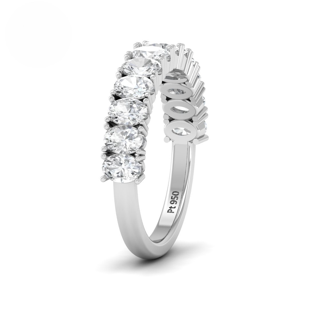 Theodora Oval Cut Diamond Band