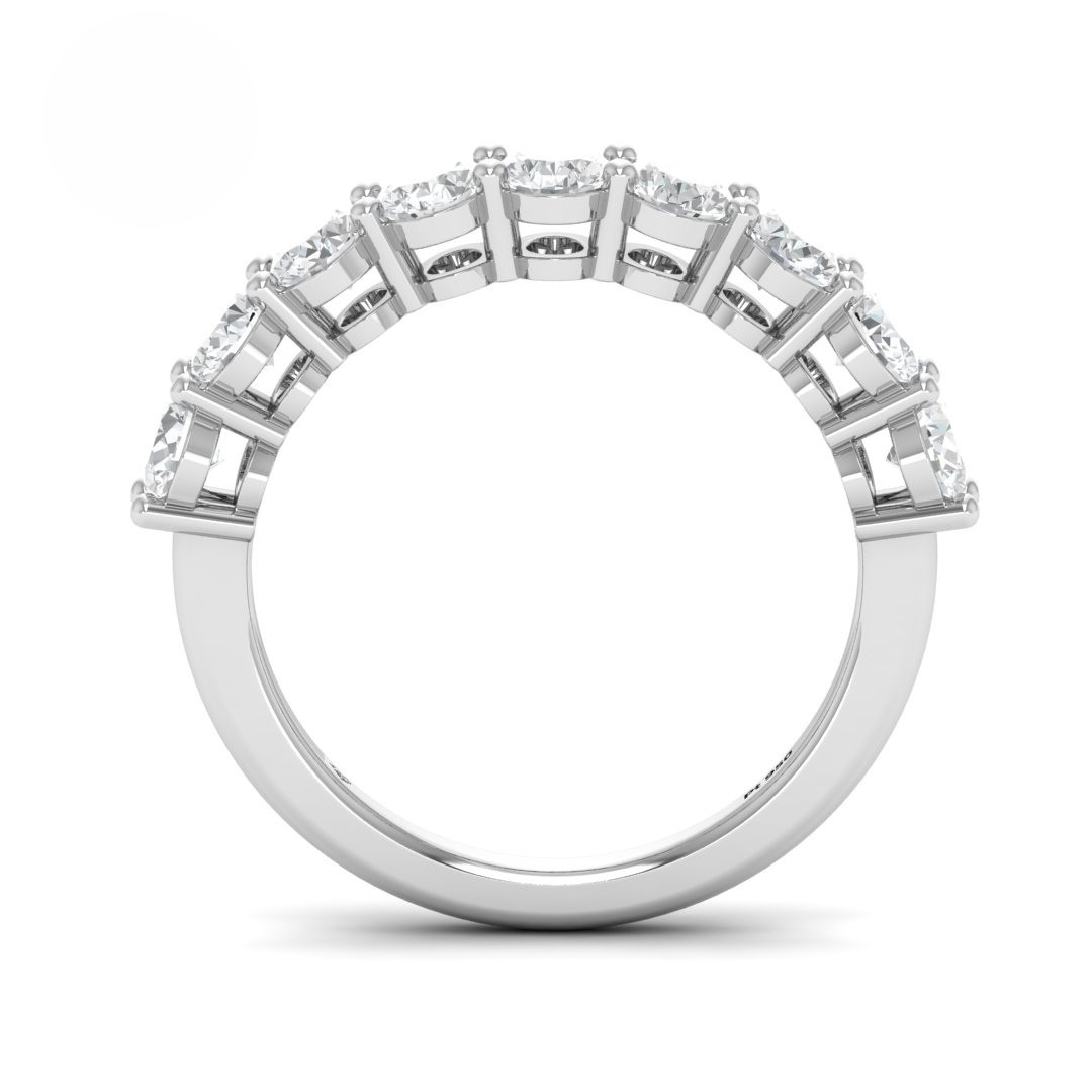 Camille Oval cut wedding band 2.00 Ct