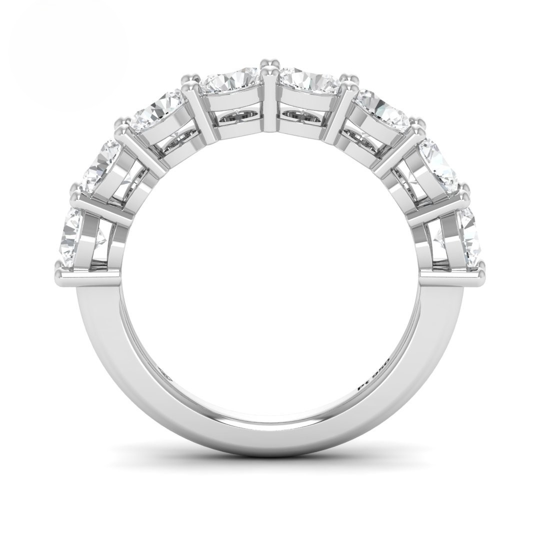 Eli Round cut wedding band 2.50 Ct