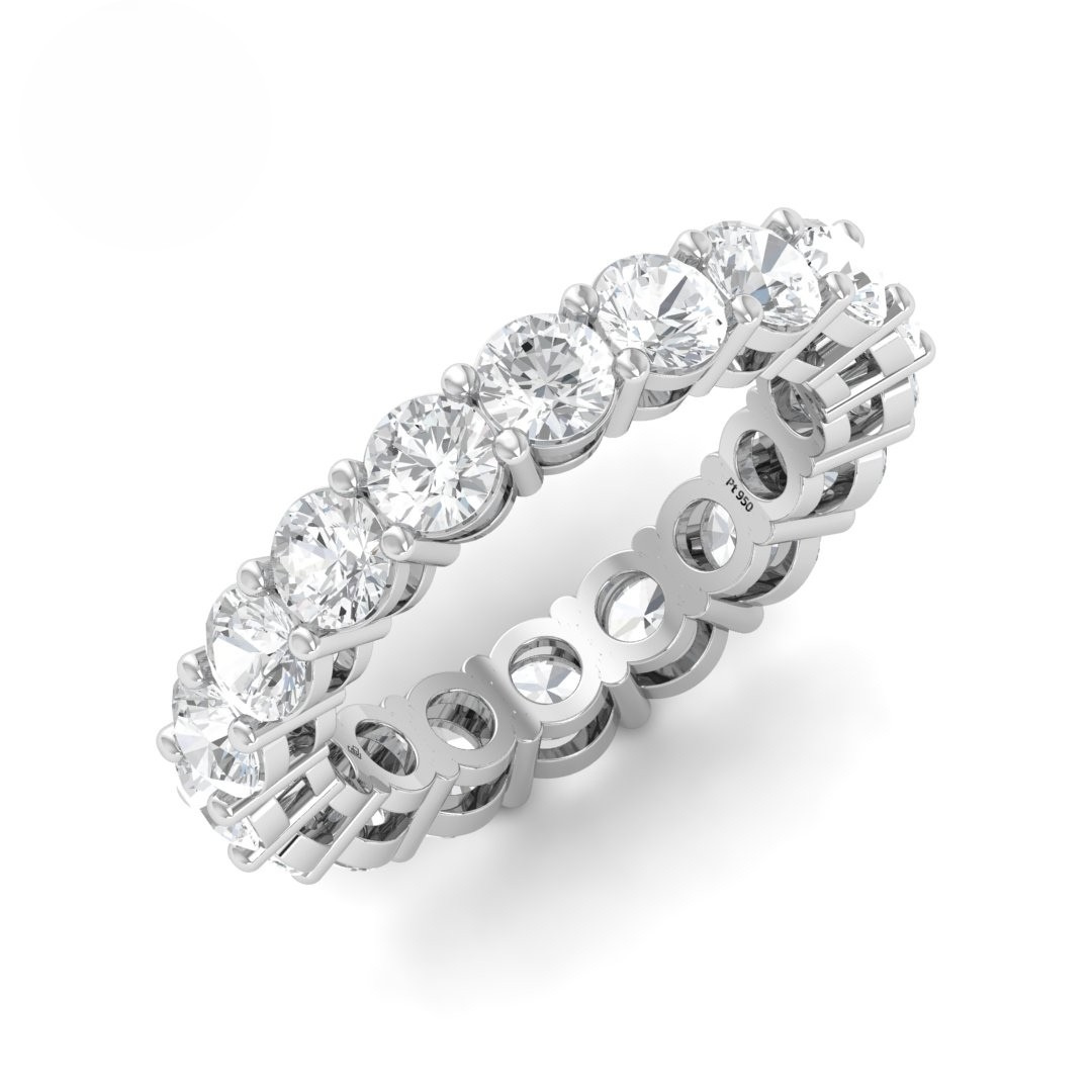 Avery Round Cut Wedding Band