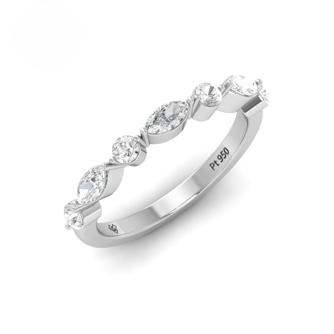 Heather 2 stone Diamond wedding Band
