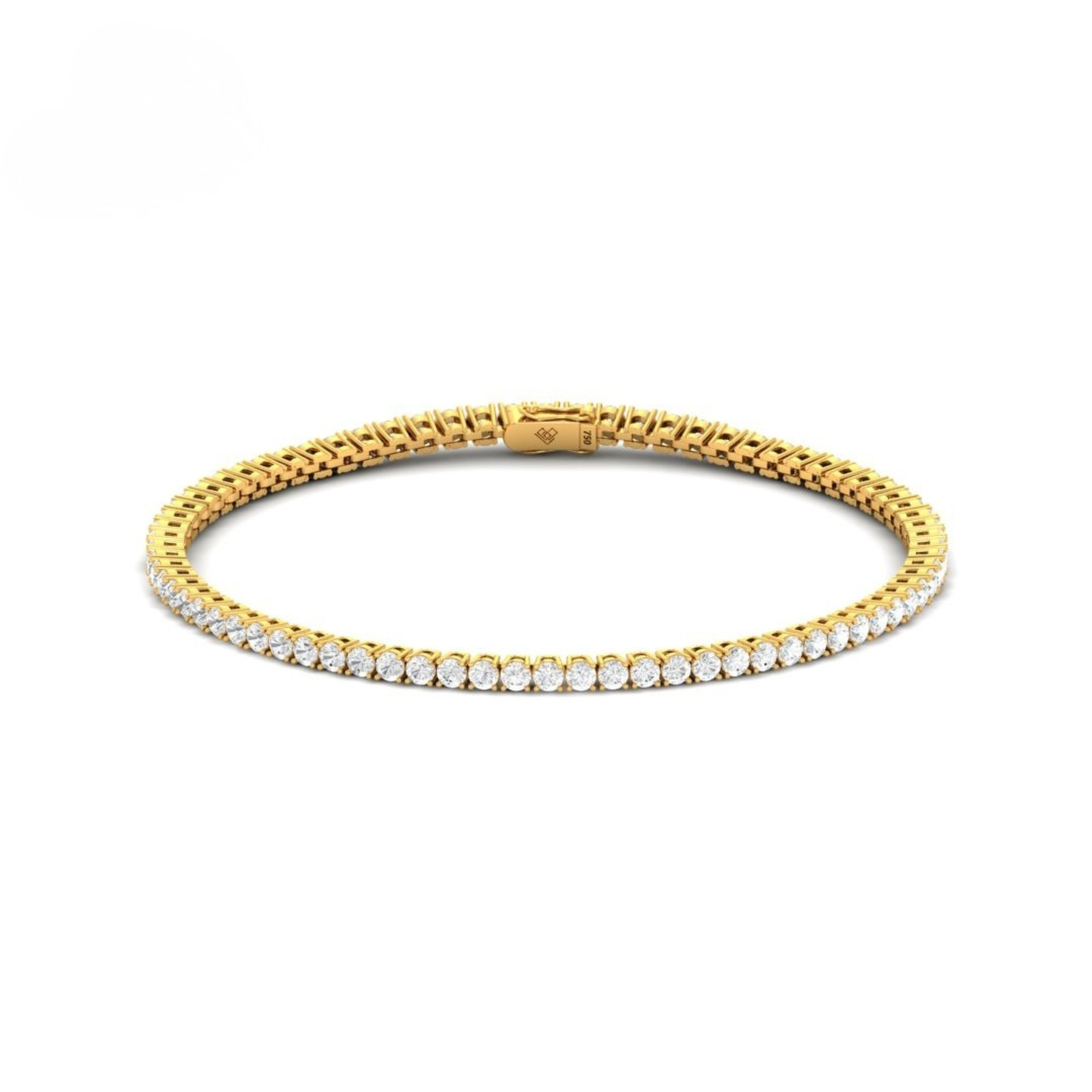 Love Grown Diamonds 2.00ct Diamond Bracelet in gold with D/E color VS clarity diamonds