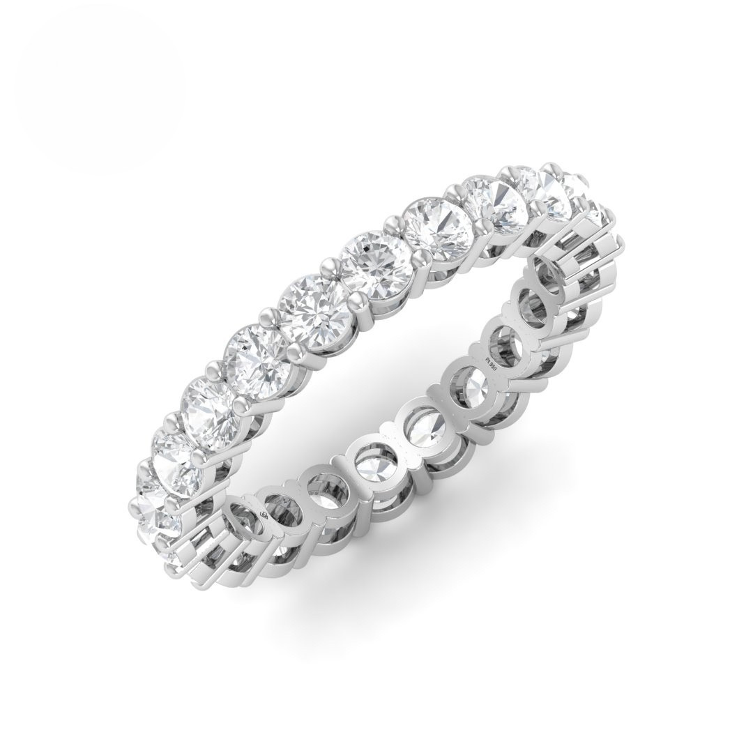 Ava Round Cut Wedding Band