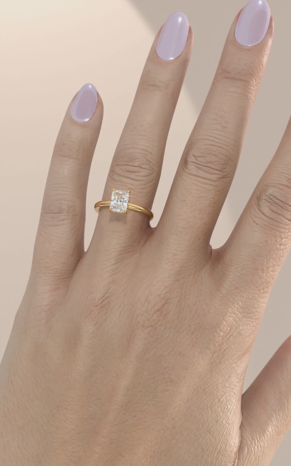 gold hidden halo ring