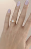 plain cushion engagement ring